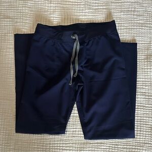 Figs Livingston Regular Waist Scrub Pants Medium Tall Navy